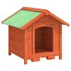 Dog Kennel Brown 25.6"x25.6"x24.2" Solid Wood Pine