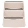 Folding 3-Step Dog Stairs Cream 19.7"x15"x15" Plastic